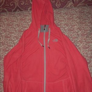 North face zip up sweater